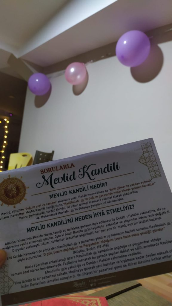 Salacak Kız Pansiyonu Mevlid Kandili